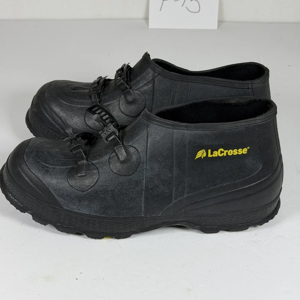 LaCrosse Men's Rubber Overshoes Galoshes Black Size 10 Storage F-15